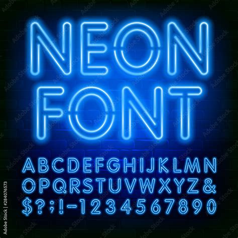 Alphabet Neon Fonts