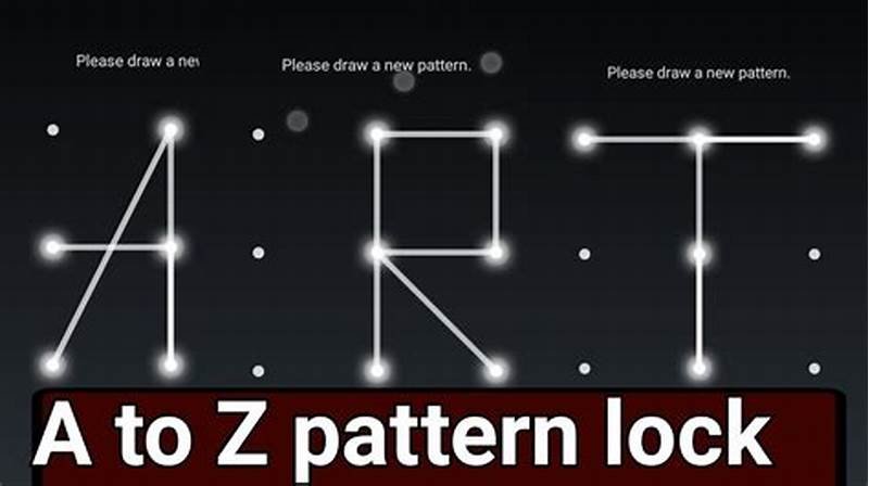 Alphabet Pattern Lock
