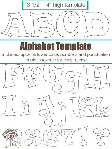 Alphabet Templates For Applique