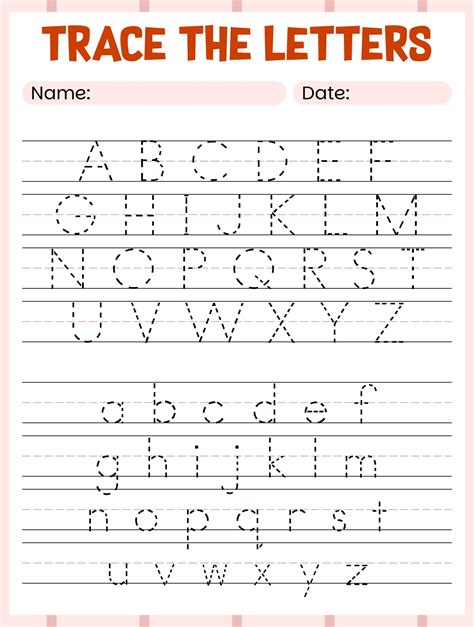 Unlock Your Child's Potential with These Free Alphabet Tracing Worksheets!