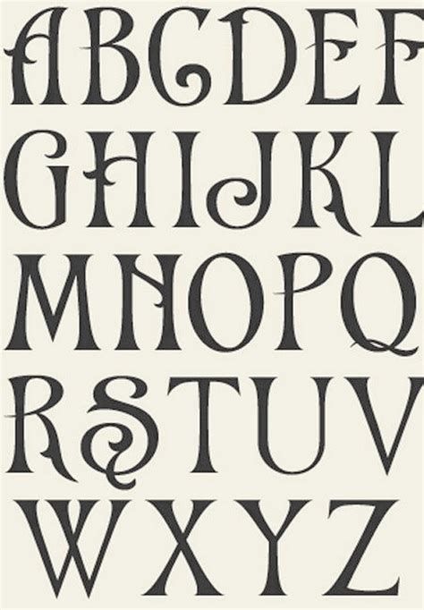 Alphabet Typography Fonts