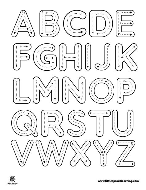 Alphabet Worksheets Coloring Pages