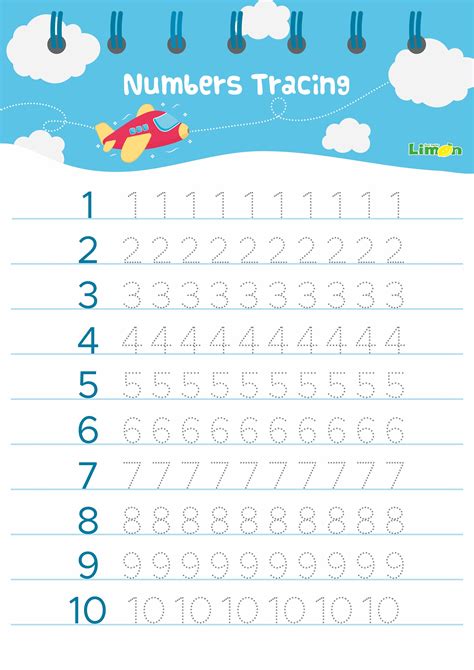 Alphabet and Number Tracing Sheets