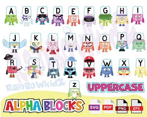 Alphablocks font