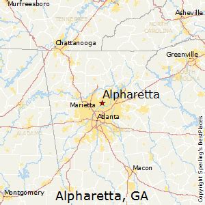 Alpharetta Map,