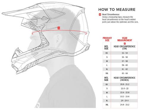 Alpinestars Helmet Size Chart