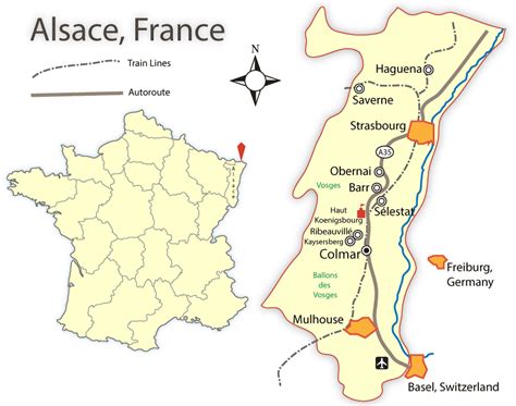 Alsace France Map of Alsace, France, France Atlas France Map, France