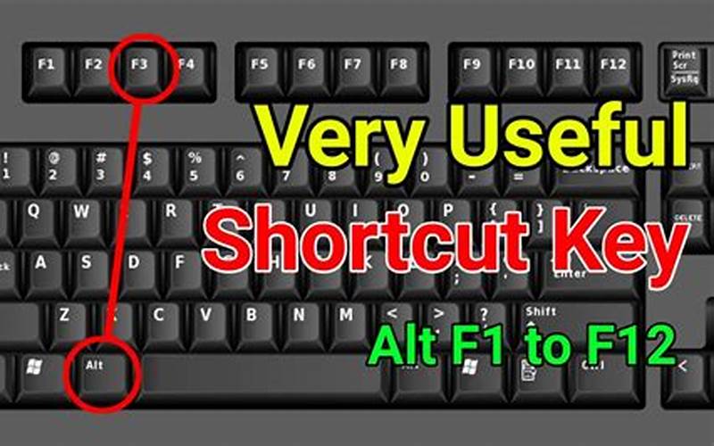 Alt Shift F1 Shortcut