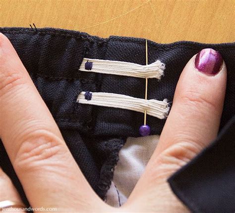 Altering the Garment to Fit Without an Elastic Waistband