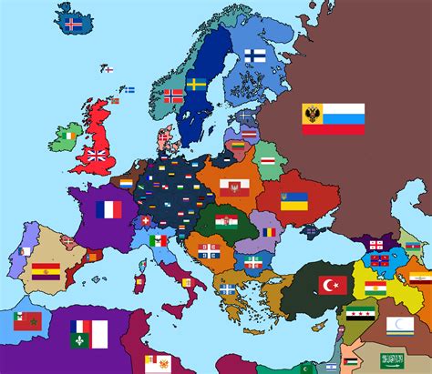 I made an alternate map of europe based on my ideas. Its fictional, yet