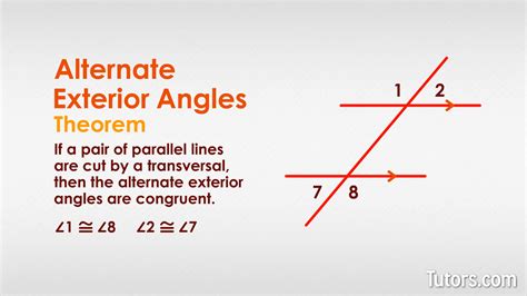 Discover the Magic of Alternate Exterior Angles: Unlocking the Definition and Understanding Its Significance in Mathematics!