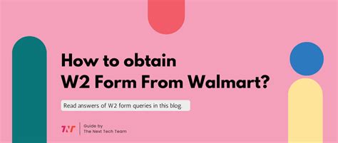 Alternative Methods to Obtain Your Walmart W2