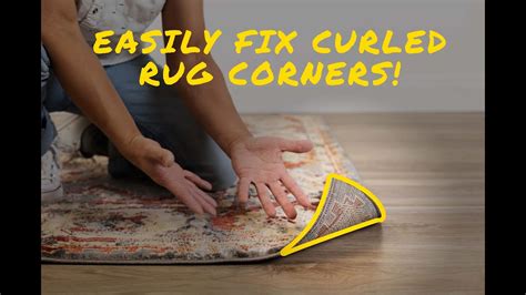 Alternative methods for fixing curled rug corners