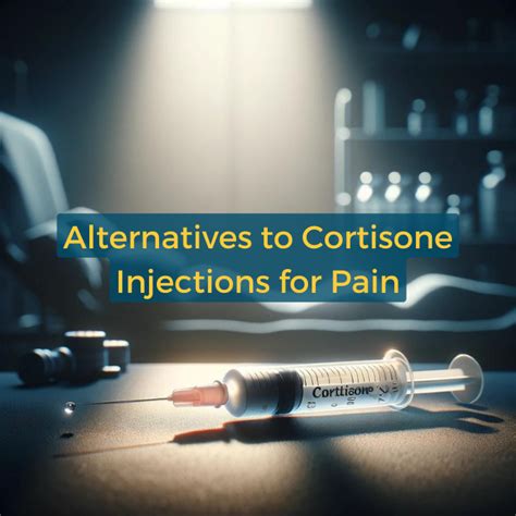 Alternative treatments for conditions requiring cortisone shots