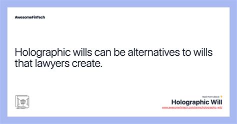 Alternatives to Wills