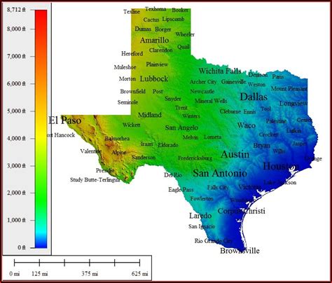 Filetexas Topographic MapEn.svg Wikimedia Commons Texas Elevation