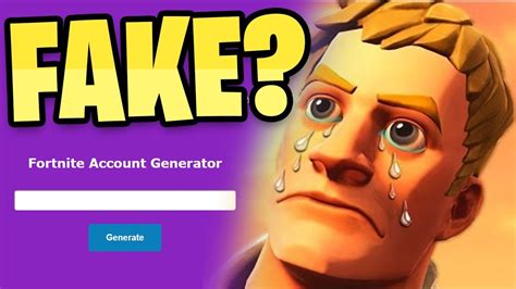 I used a RARE Fortnite account generator and it ACTUALLY didn't work