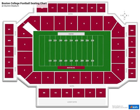 Alumni Stadium Seating Chart With Seat Numbers