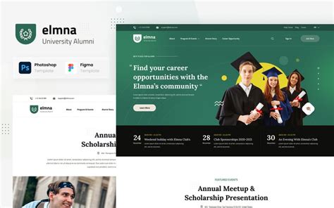 Alumni Website Template