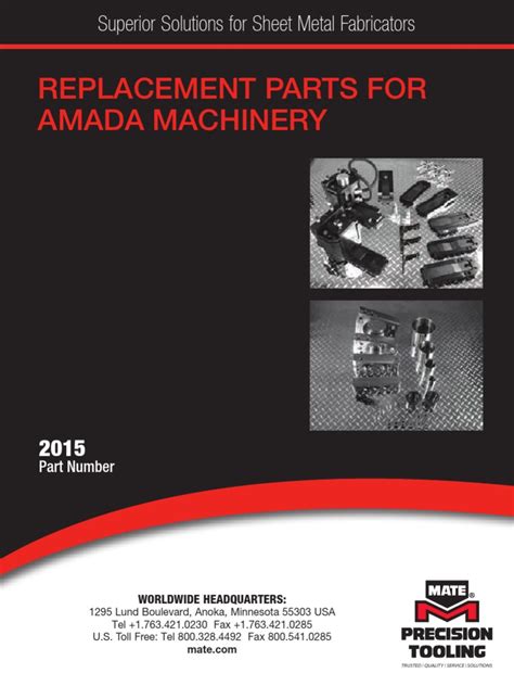Amada Parts Catalog