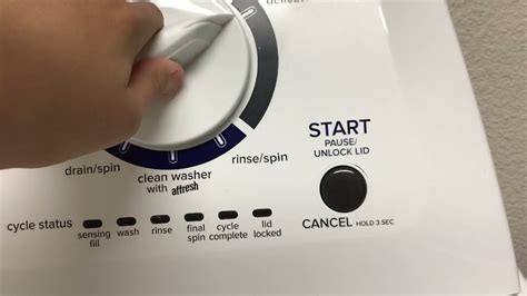 Amana washing machine level