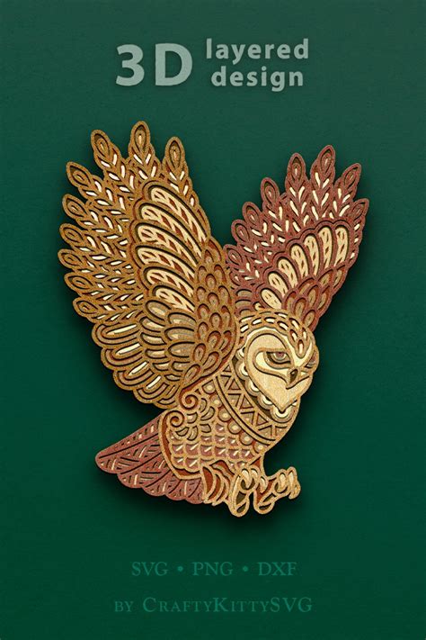 Amazing Layered Owl Mandala SVG: Unlock the Secrets of This Incredible Design!