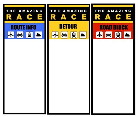 Amazing Race Templates