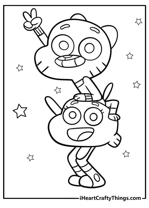 Amazing World Of Gumball Coloring Pages To Print