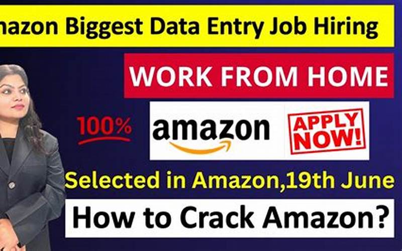 Amazon Data Entry Jobs Description