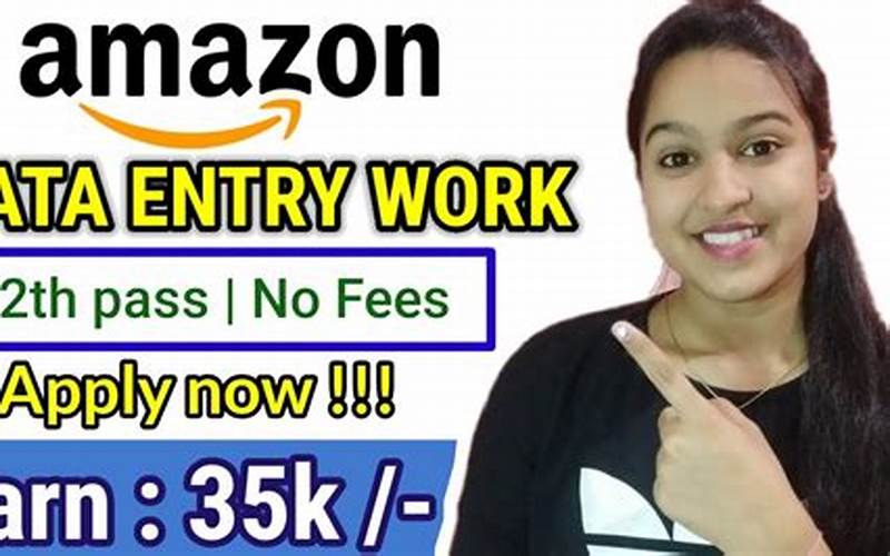 Amazon Data Entry Jobs Work From Home