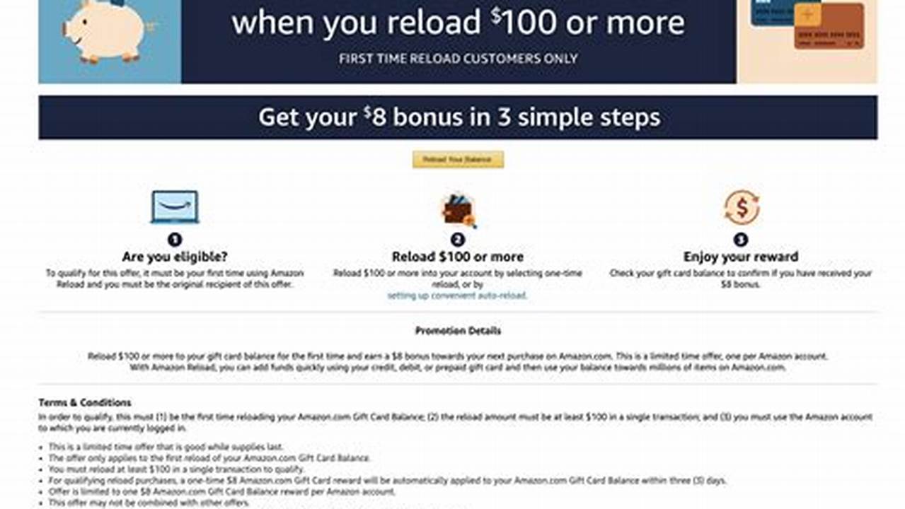 Amazon Reload Bonus 2024
