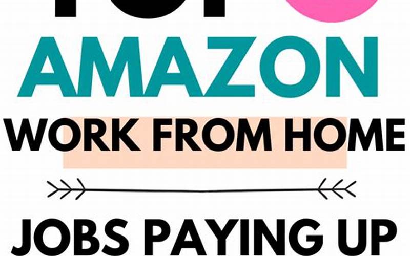 Amazon Work From Home Jobs For Housewives