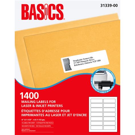 Amazon Basics Labels Template