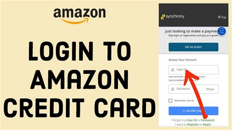 Amazon Credit Card Login Your Key to Unlocking Financial Freedom