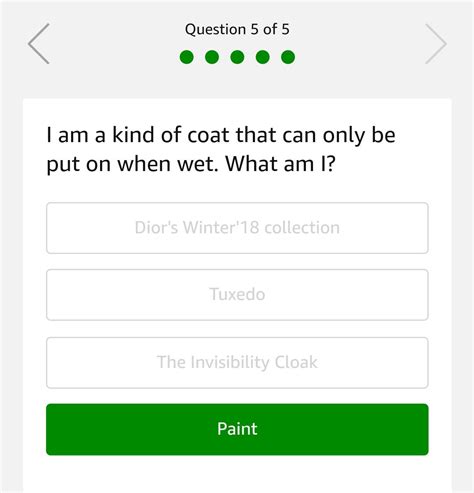 Amazon Festive Riddles 15000 Quiz Answers