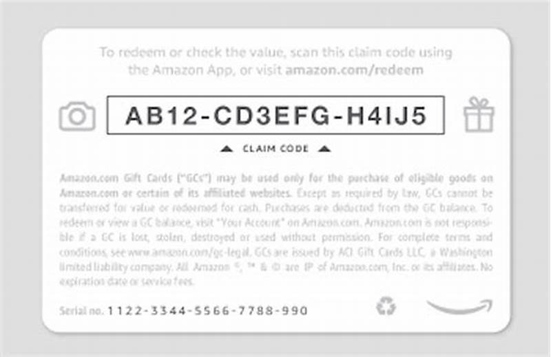 Amazon Gift Card Code Pattern