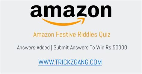 Amazon Quiz Riddles 50000