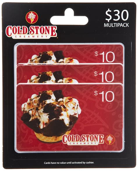 Amazon.com: Cold Stone Creamery Gift Cards, Multipack Of 3 - $10 : Gift  Cards