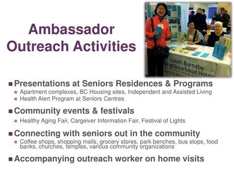 Ambassador outreach
