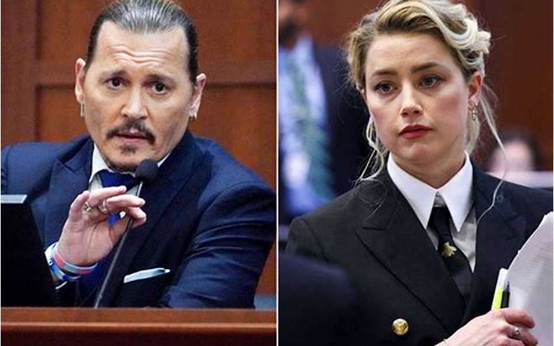 Amber Heard And Johnny Depp In Court