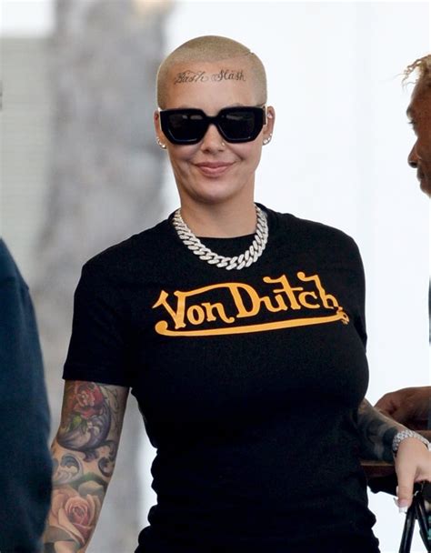 Amber Rose shakes off haters, defends forehead tat Phresh