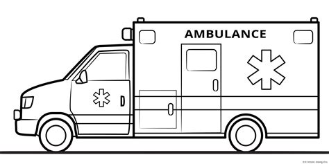 Ambulance Coloring Pages