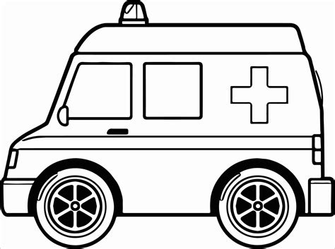 Ambulance Printable Coloring Pages