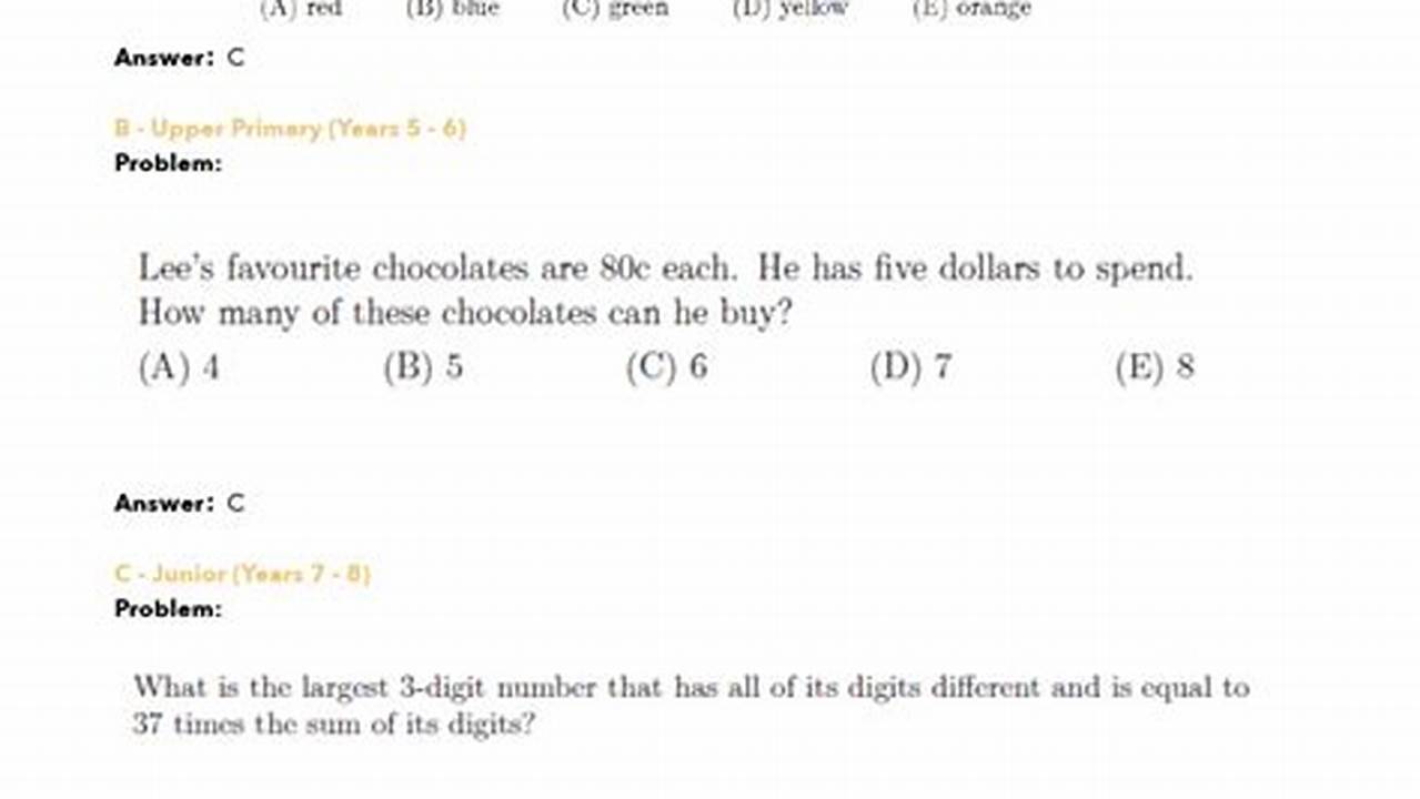 Amc 10 2024 Paper 1 Answers