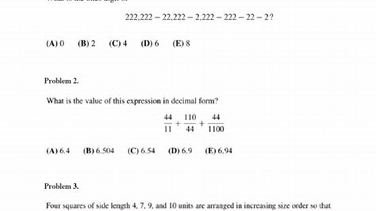 Amc 8 2024 Problems And Answers