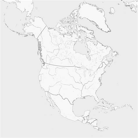 Blank US Map Free Download