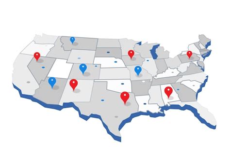 Political Map of USA (Colored State Map) Mappr