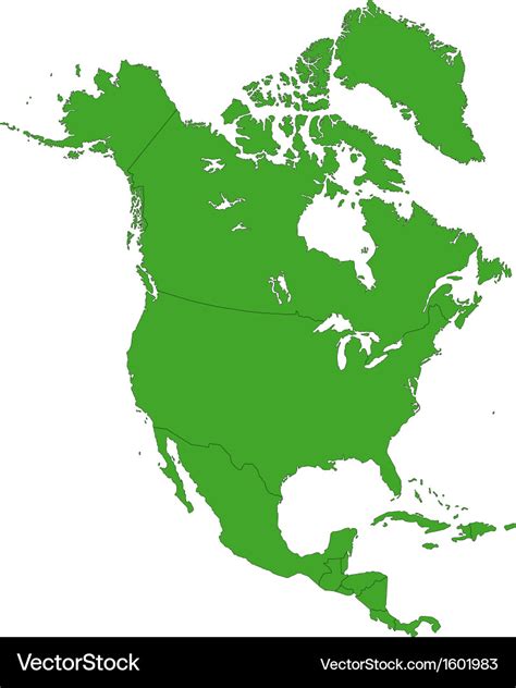 United States map, USA map in green color palette, all states are
