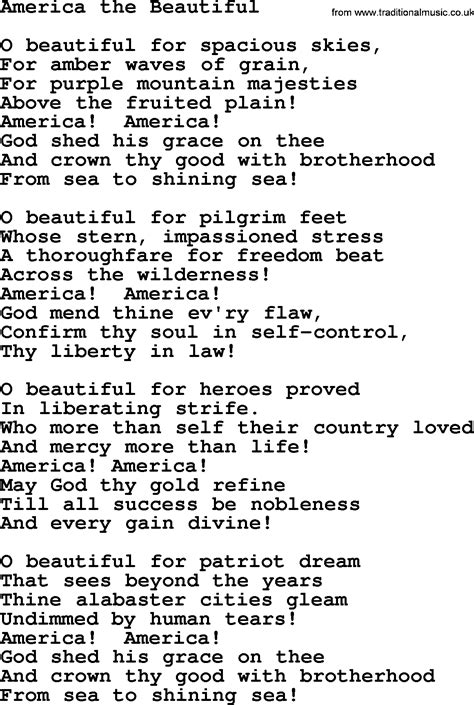Experience the Splendor of America The Beautiful Lyrics