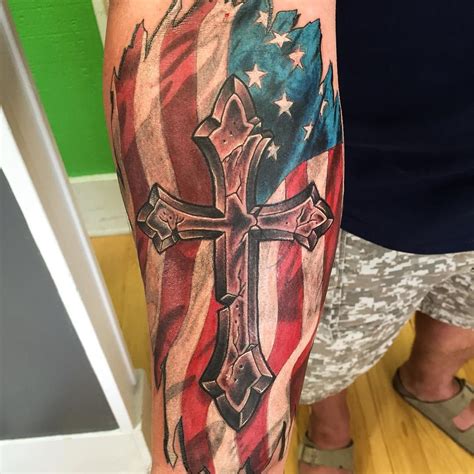 American Flag Cross Tattoo Ideas Best Tattoo Ideas